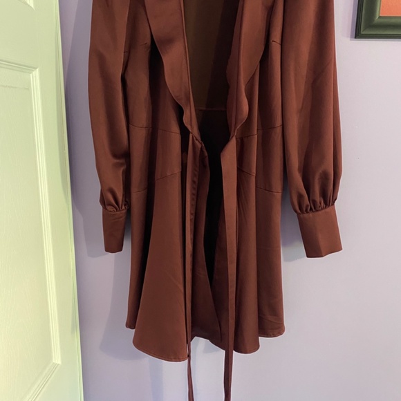 Dynamite Plum Satin Dress M - Picture 3 of 5